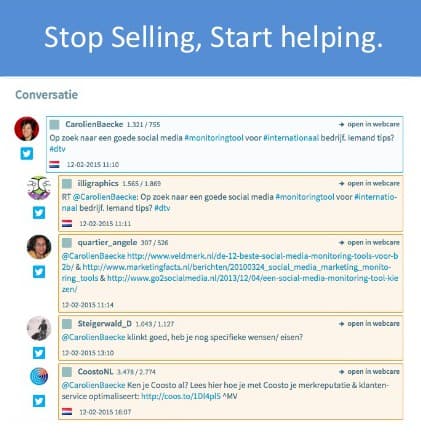 Twitter helpen van mensen