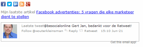Wisestamp social integratie in e-mail handtekeningen